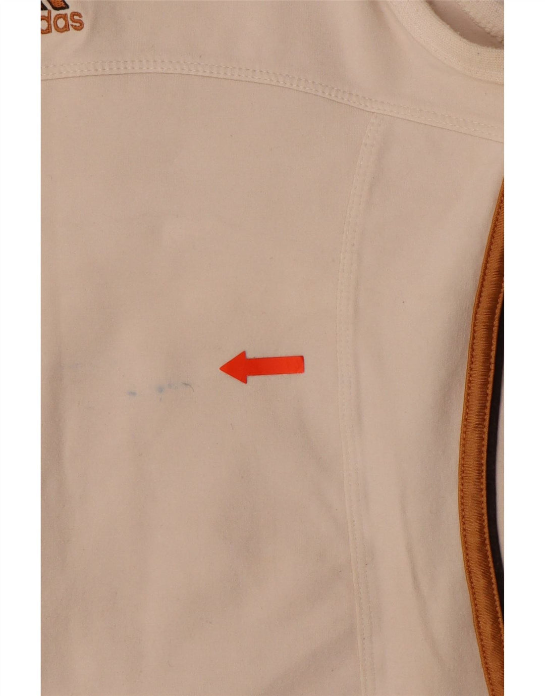 Vestă pentru femei ADIDAS UK 14 Poliester alb mediu