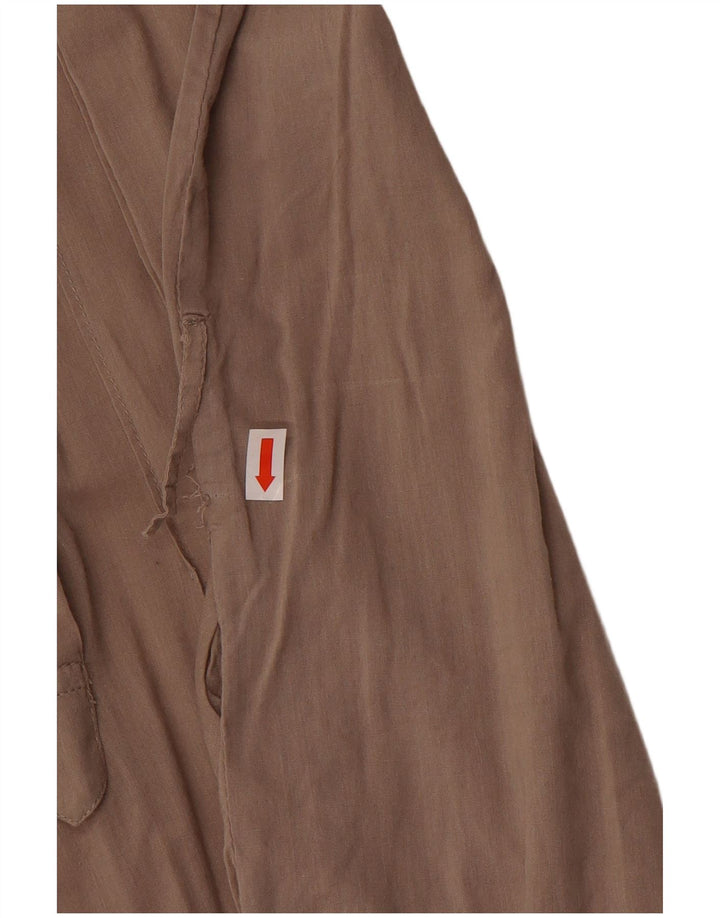 Rochie pentru femei Zara cu mâneci 3/4, UK 14, bumbac maro mediu