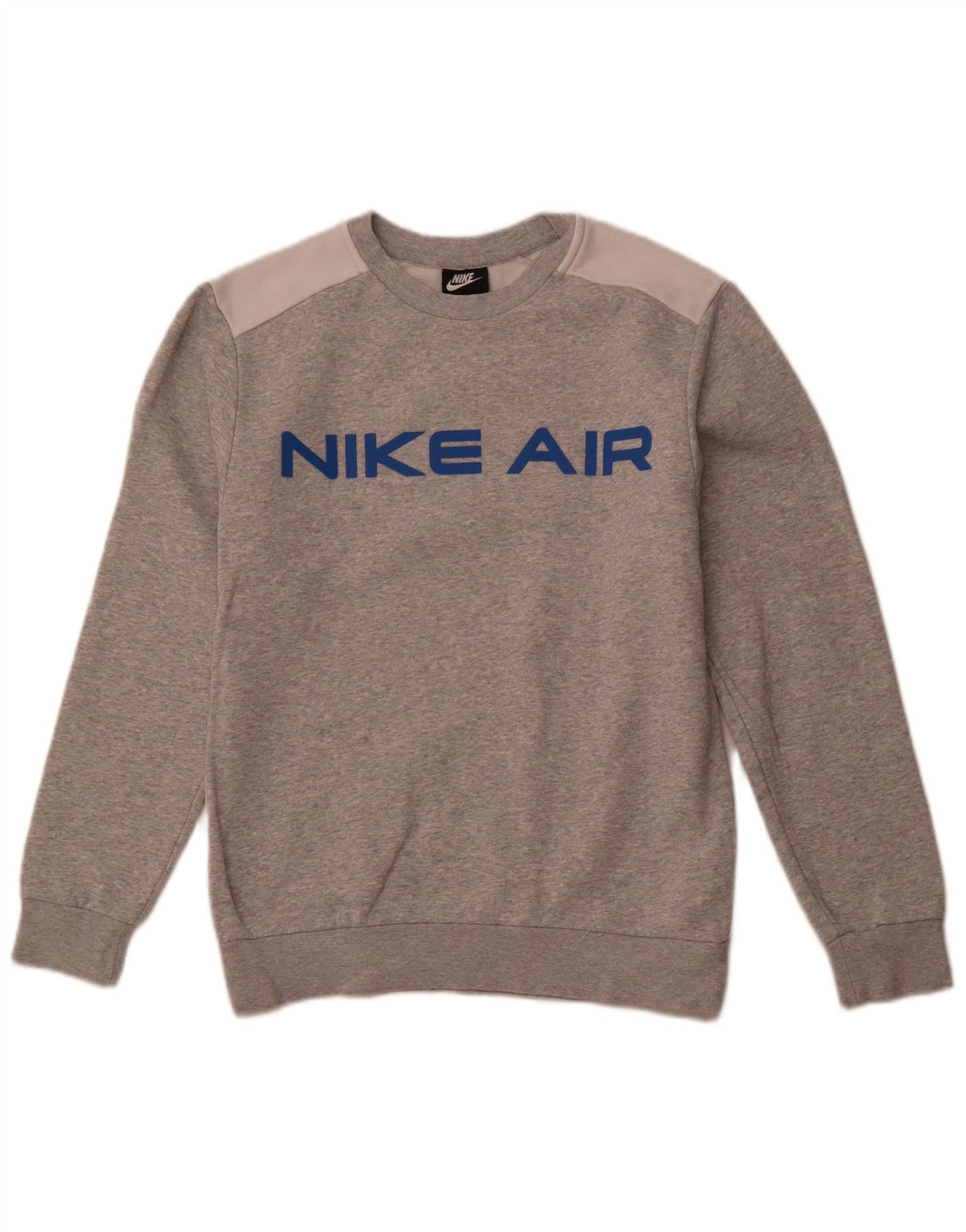 Hanorac grafic pentru bărbați NIKE Pulover mic, gri, bumbac color bloc