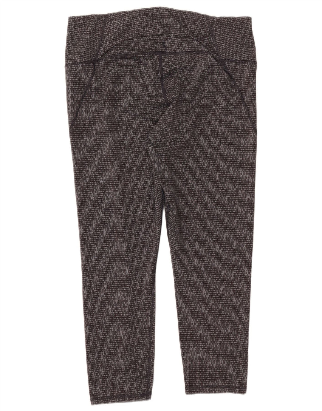 Leggings crop pentru femei UNDER ARMOUR Slim Fit UK 18 XL Gri Geometric