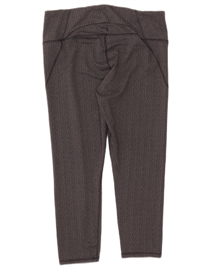 Leggings crop pentru femei UNDER ARMOUR Slim Fit UK 18 XL Gri Geometric