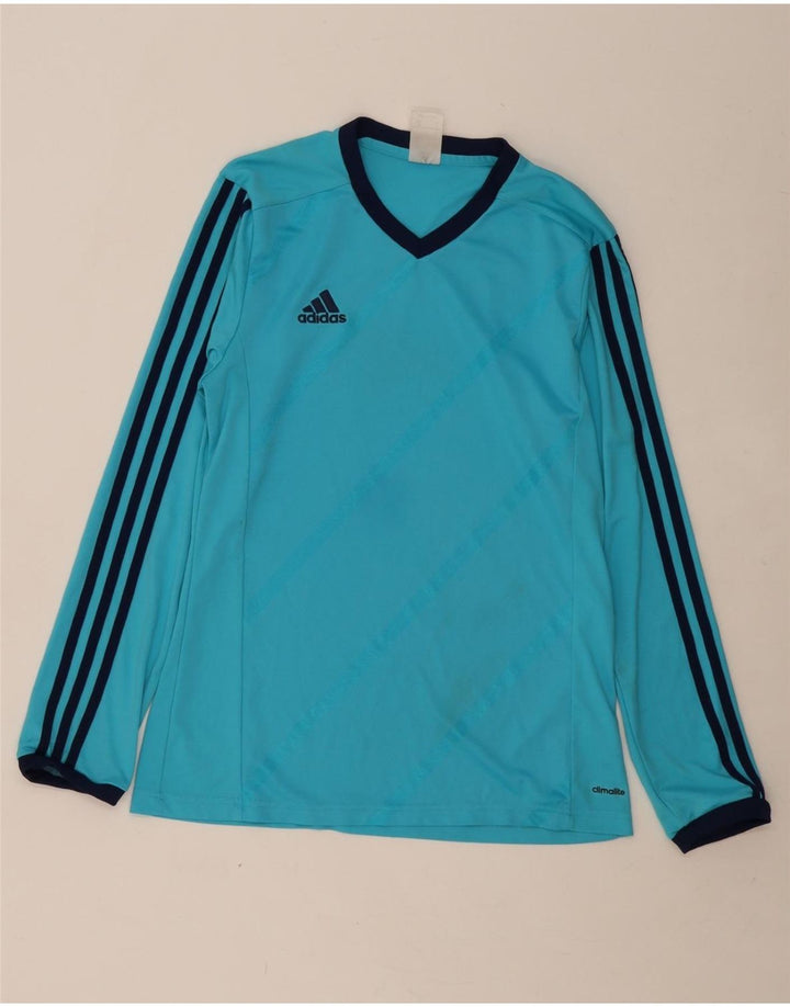 ADIDAS Mens Climalite Top Long Sleeve Medium Blue Polyester Vintage Adidas and Second-Hand Adidas from Messina Hembry 