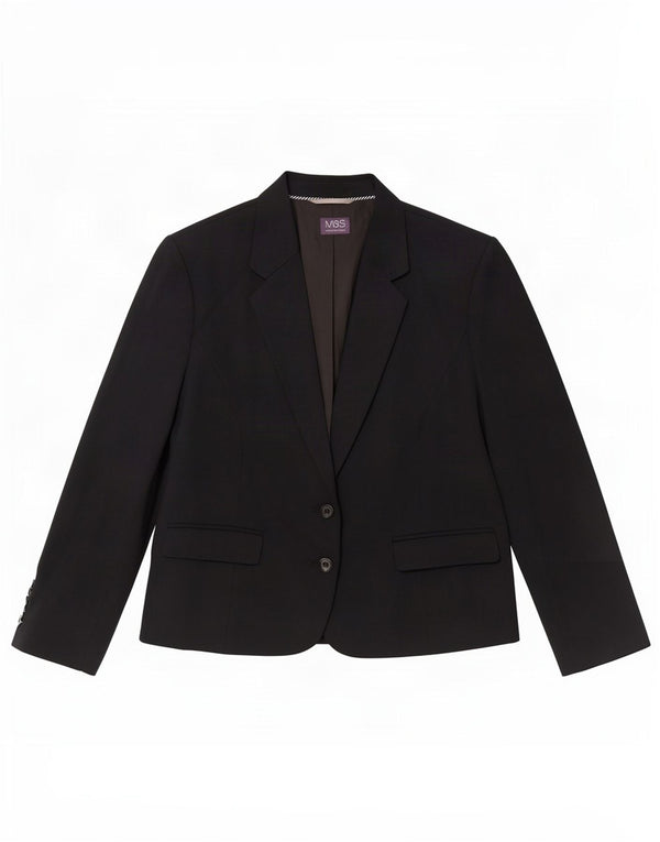 Marks & Spencer jachetă cu 2 nasturi pentru femei UK 20 2XL bleumarin poliester