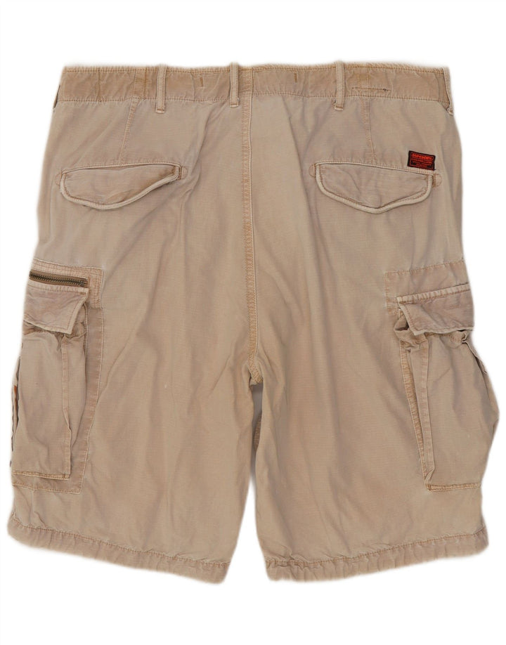 Pantaloni scurți cargo Superdry pentru bărbați W36, bumbac, bej, mari