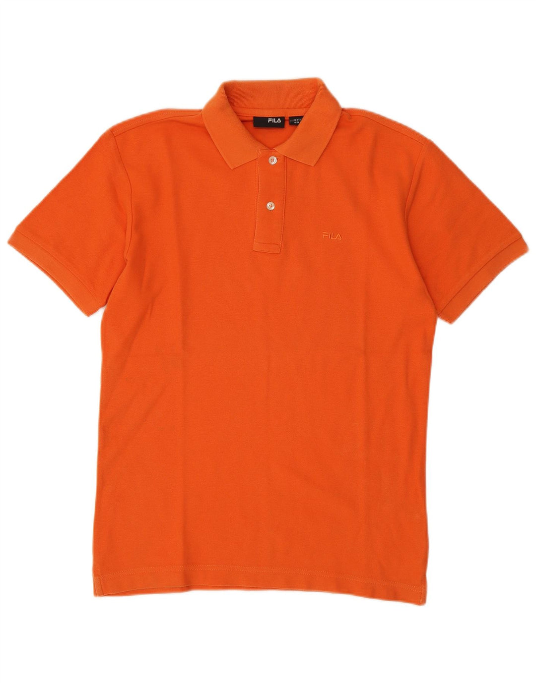 Tricou polo Fila pentru bărbați, bumbac portocaliu mic