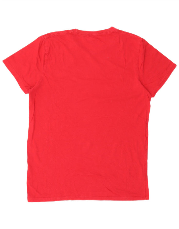 Tricou pentru bărbați Hollister Top Medium Red Bumbac