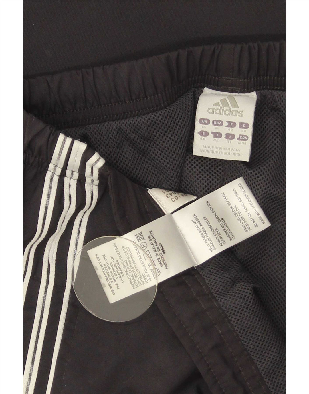 Pantaloni de trening Adidas pentru femei Joggeri UK 14 Poliester mediu negru