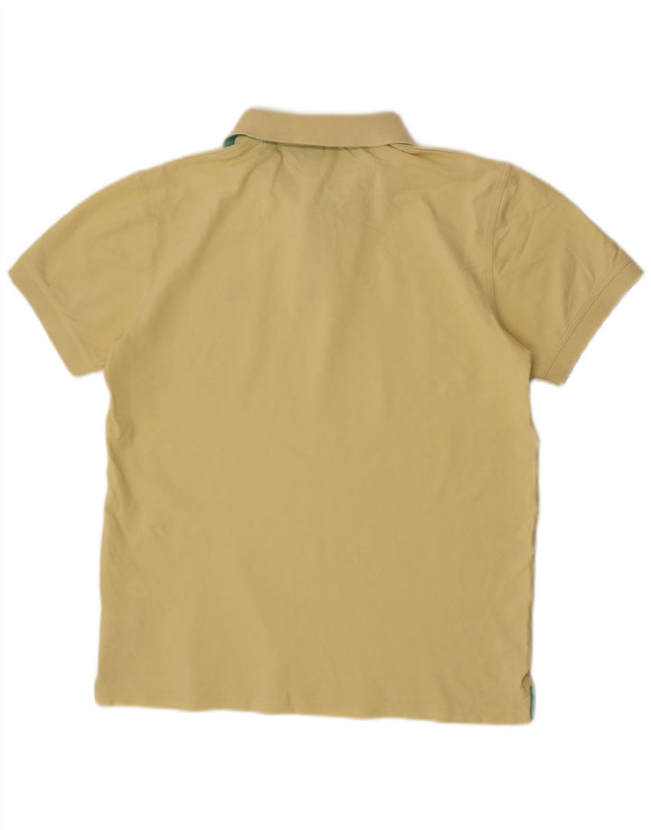 Tricou polo pentru bărbați GANT, bumbac galben mare