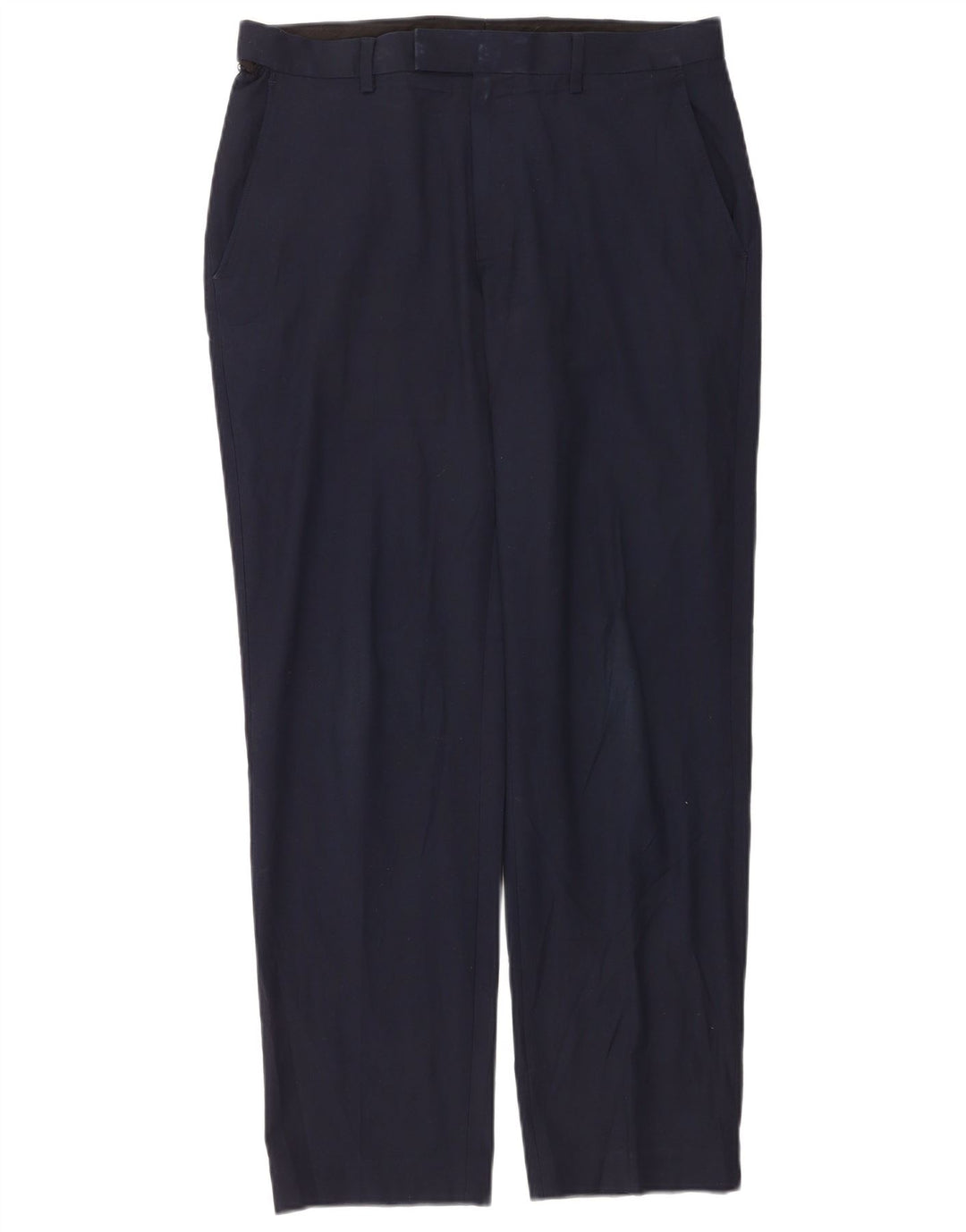Pantaloni de costum pentru bărbați Marks & Spencer, cu ajustare normală, L32 L31, poliester bleumarin