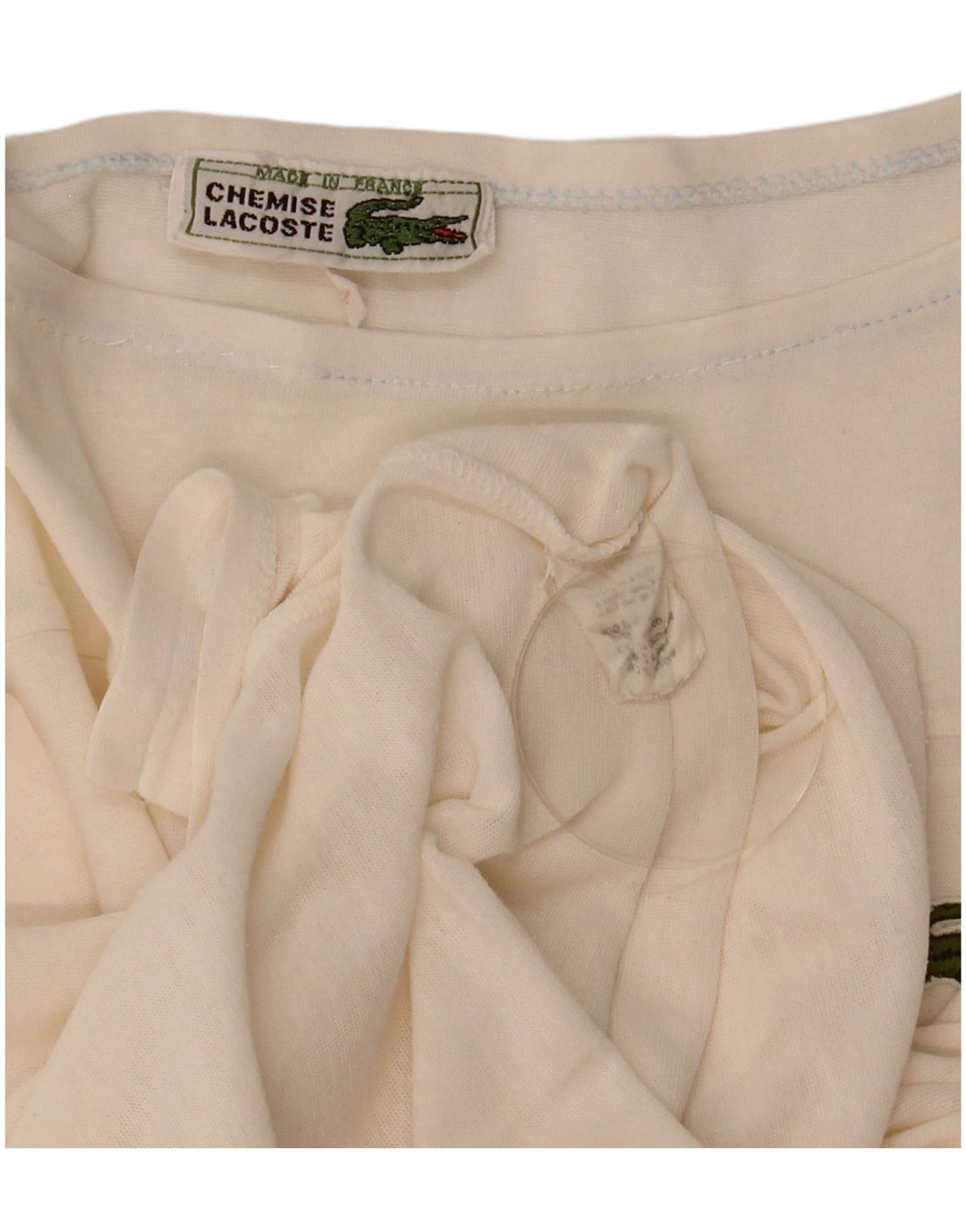 Tricou Lacoste Femei Top Marimea 44 Mare Bumbac Alb