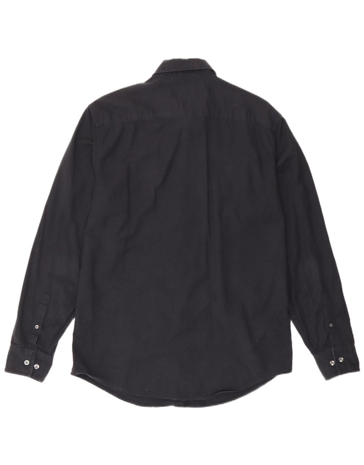 Cămașă pentru bărbați Penguin, bumbac mediu negru
