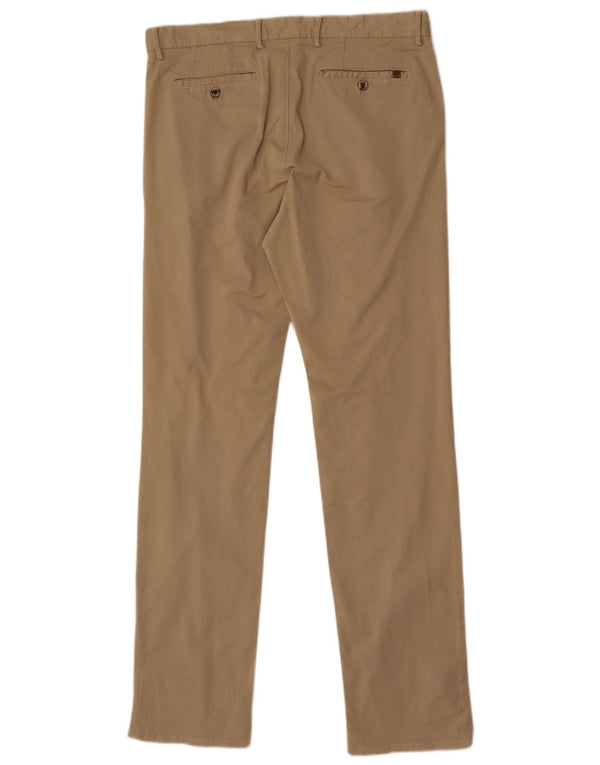 Pantaloni chino Massimo Dutti pentru bărbați, cu ajustare normală, EU 42 Large W32 L33 Bej
