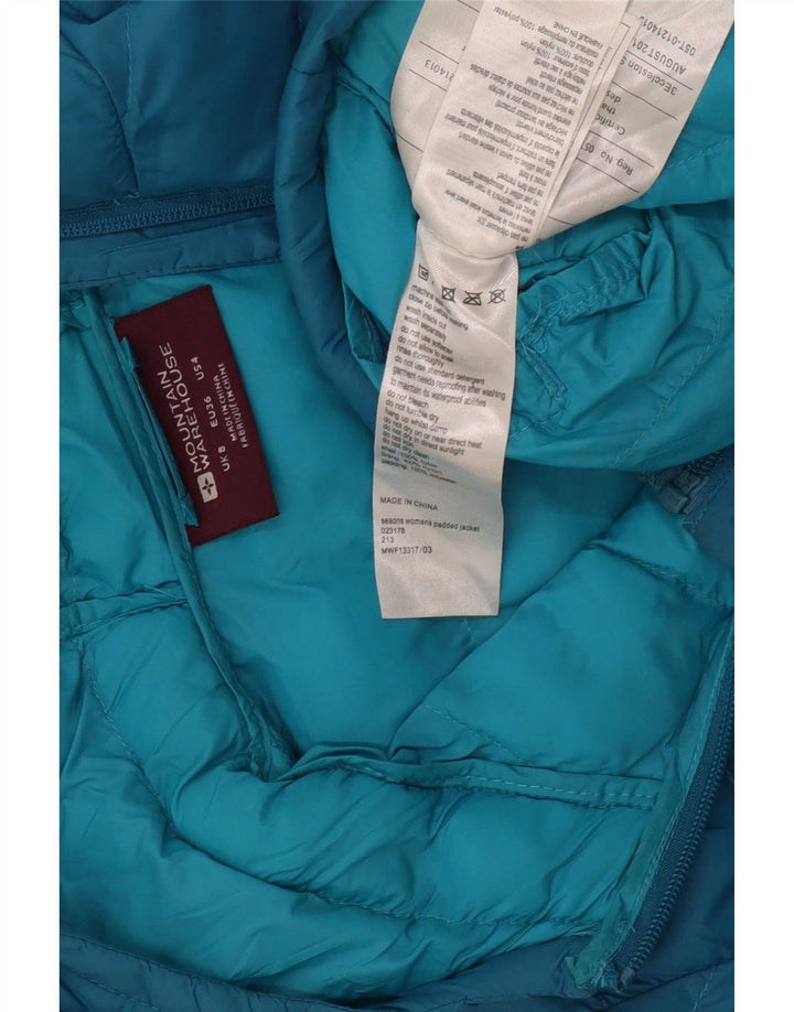 Jachetă căptușită cu glugă pentru femei Mountain Warehouse UK 8 Small Blue Nylon