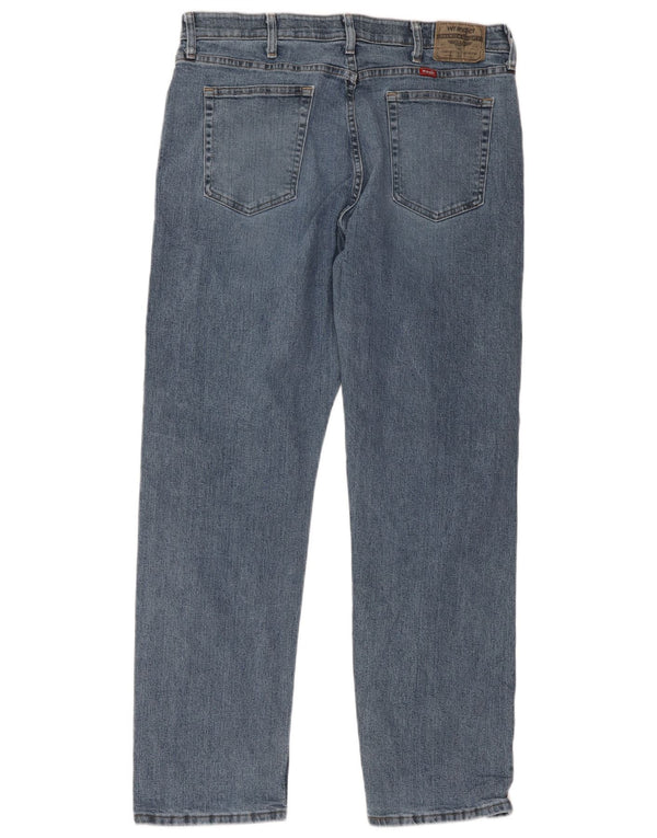 Blugi drepti pentru bărbați Wrangler W36 L32 Bumbac albastru