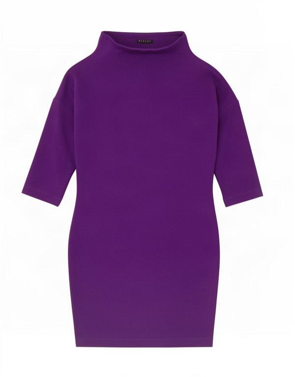 Rochie Sisley pentru femei, supradimensionată, cu mâneci 3/4, UK 6 XS, poliester violet