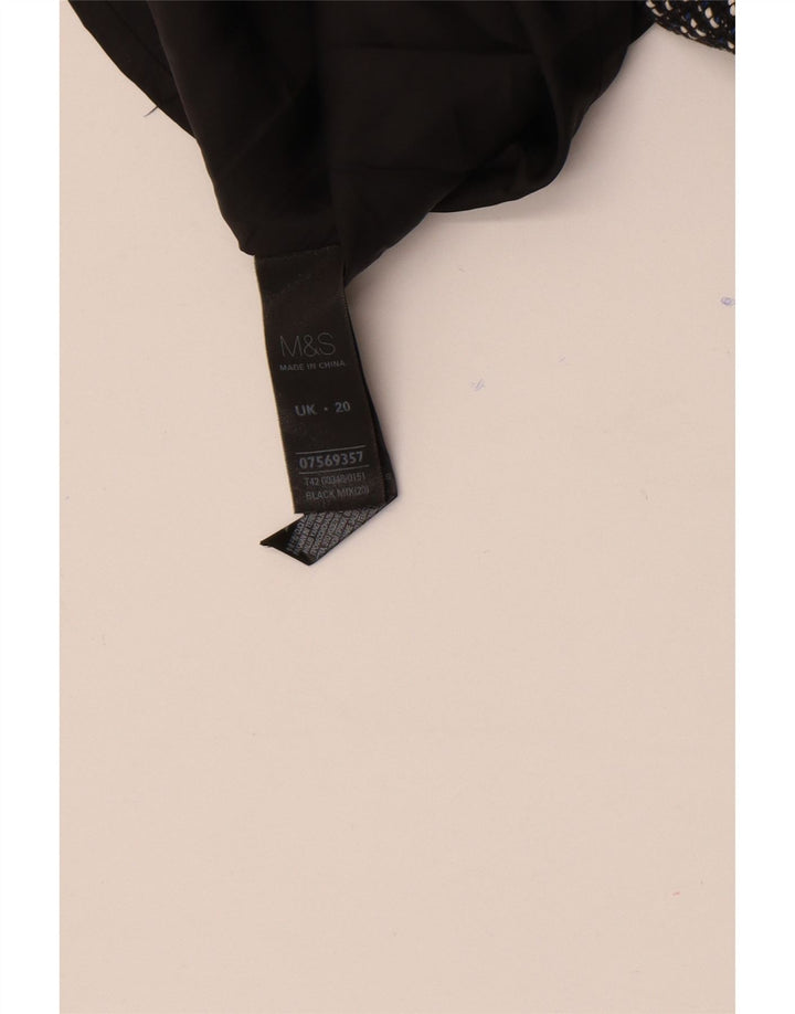 Rochie schimbătoare pentru femei Marks & Spencer UK 20 2XL Bumbac geometric negru