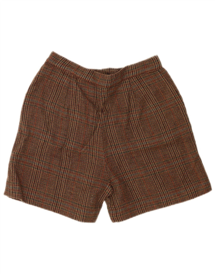 Pantaloni scurti chino vintage pentru femei W28 Medium Brown Check