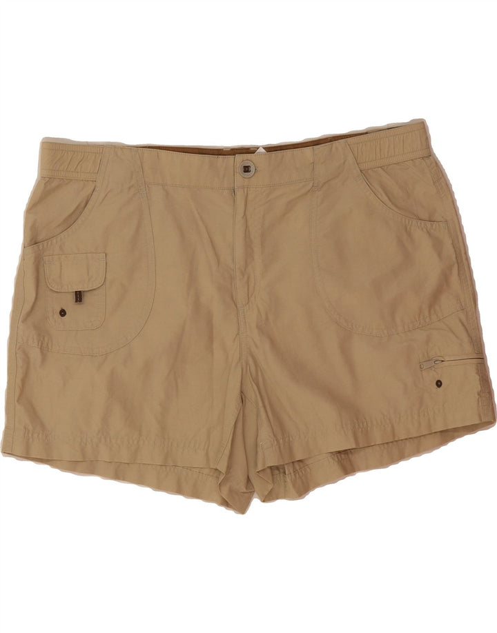 COLUMBIA Womens Cargo Shorts Large W38  Beige Cotton Vintage Columbia and Second-Hand Columbia from Messina Hembry 