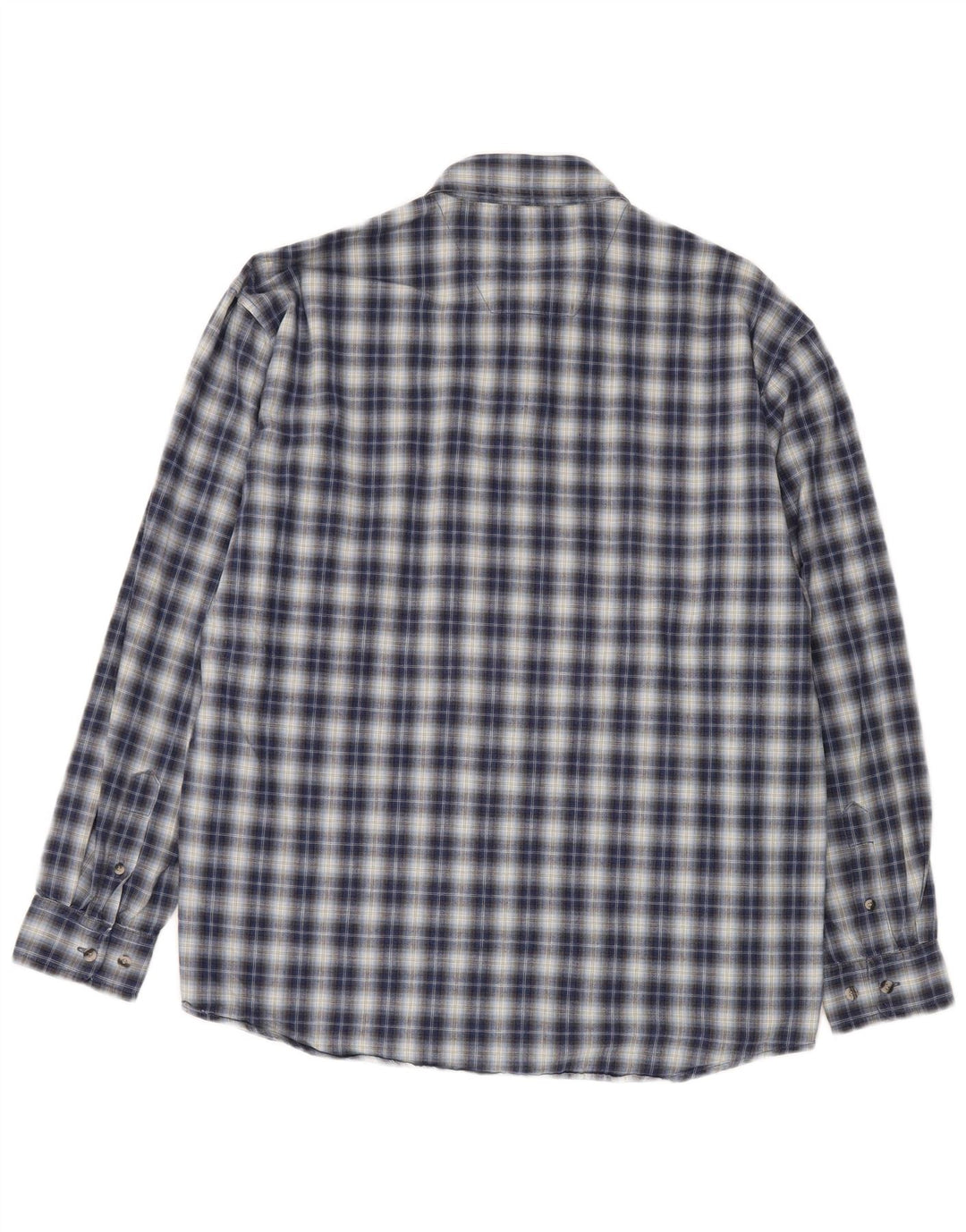 Cămașă pentru bărbați Wrangler XL, bumbac cu carouri albastre