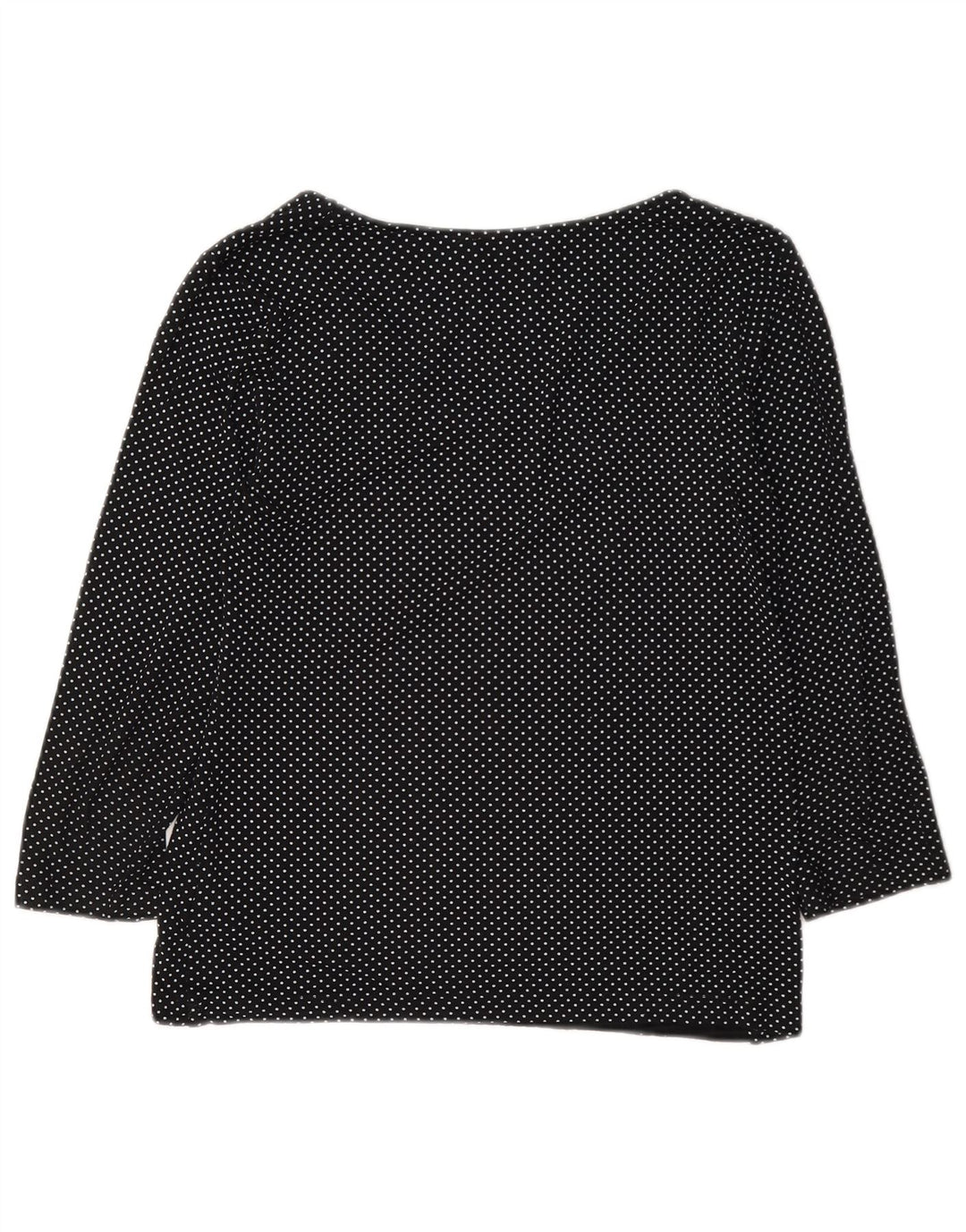 Top pentru femei Hobbs cu mâneci 3/4 UK 10 Small Black Spotted Viscose