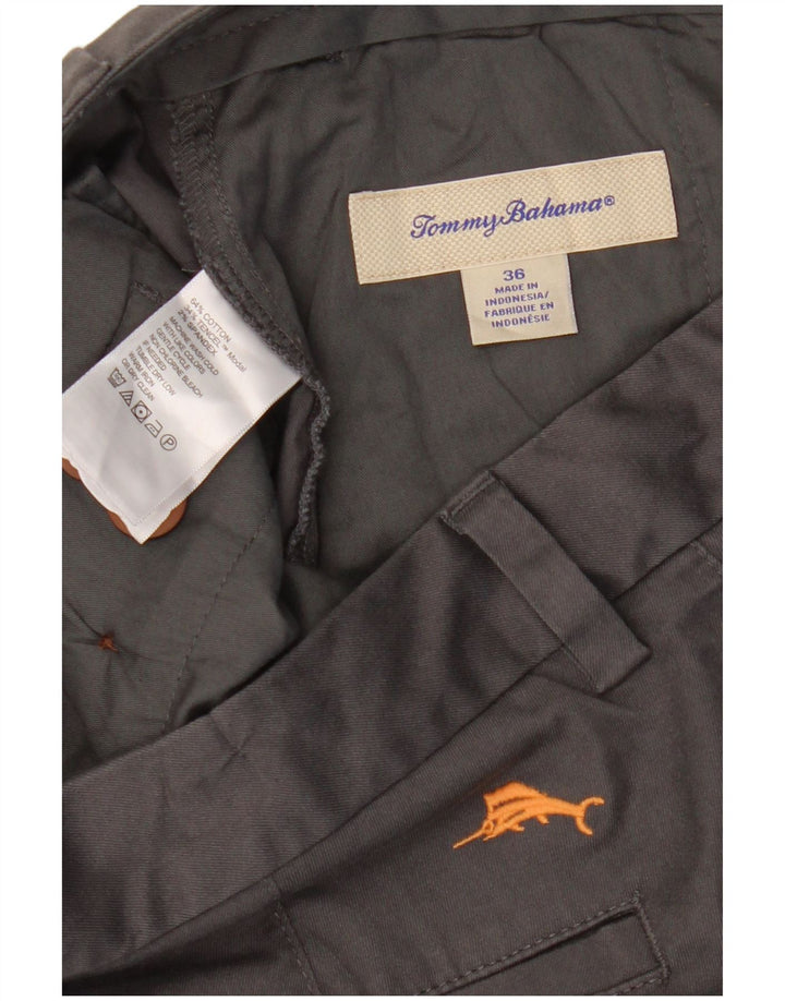 Pantaloni scurți cargo Tommy Bahama pentru bărbați W36, bumbac gri mare