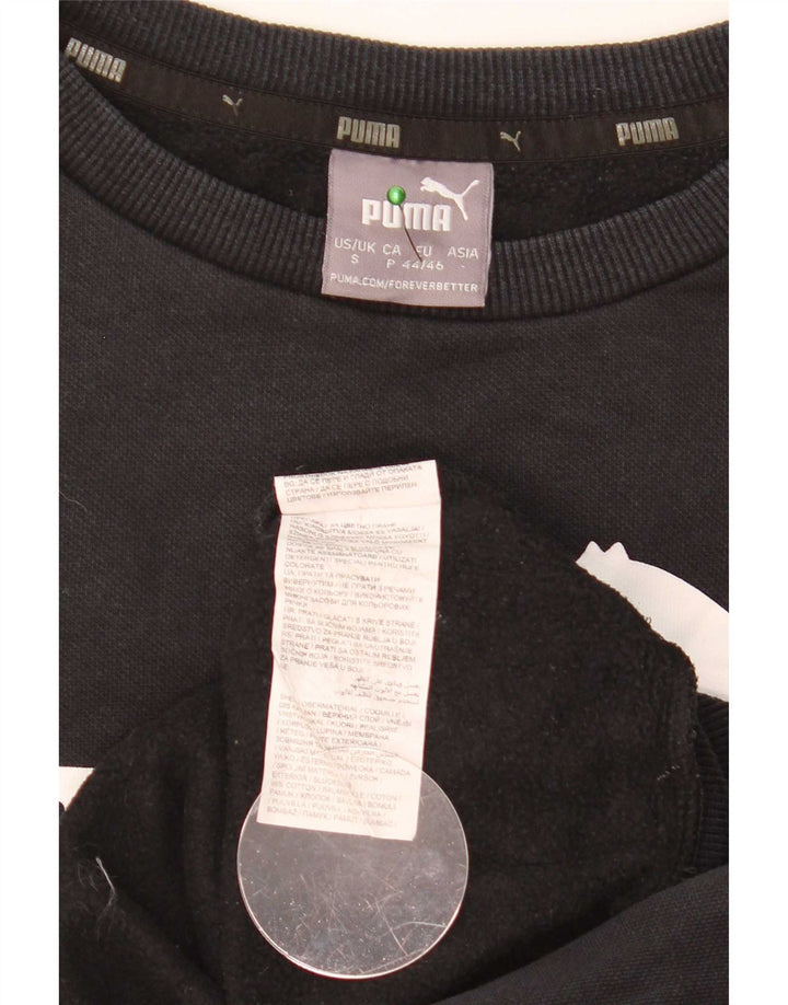 Pulover grafic pentru bărbați Puma, bumbac mic, negru