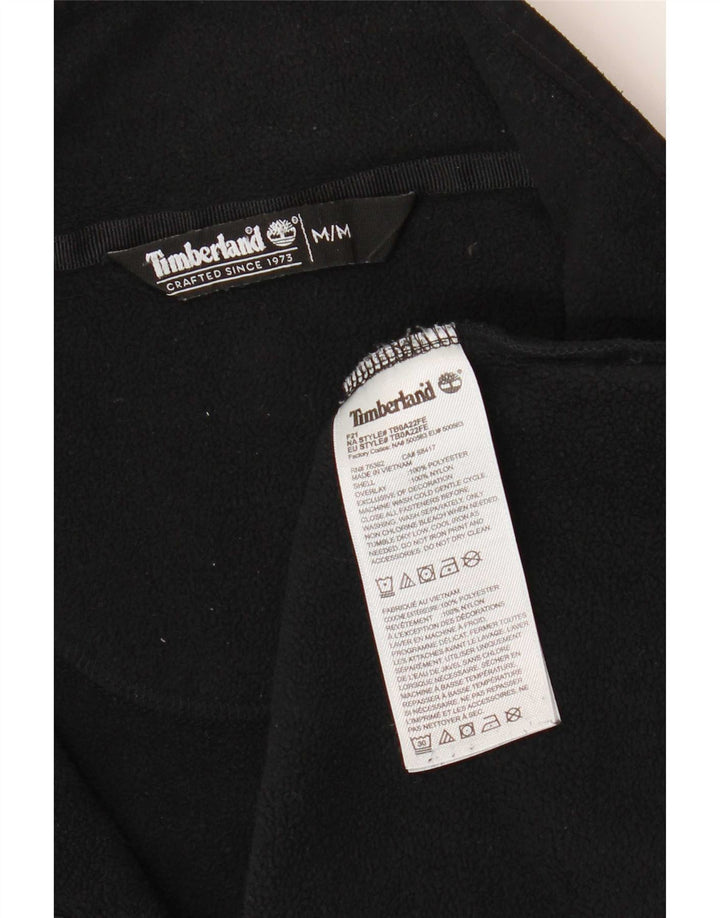 Jumper Timberland pentru bărbați, cu fermoar și gât, poliester mediu negru