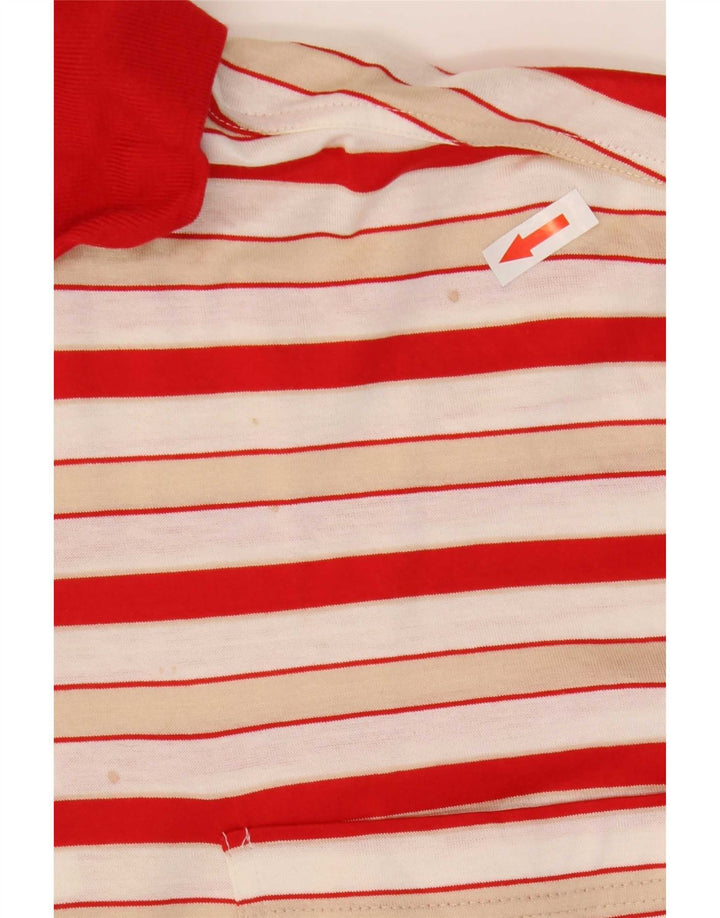 Tricou polo Amerigo Vespucci pentru bărbați, bumbac cu dungi roșii medii