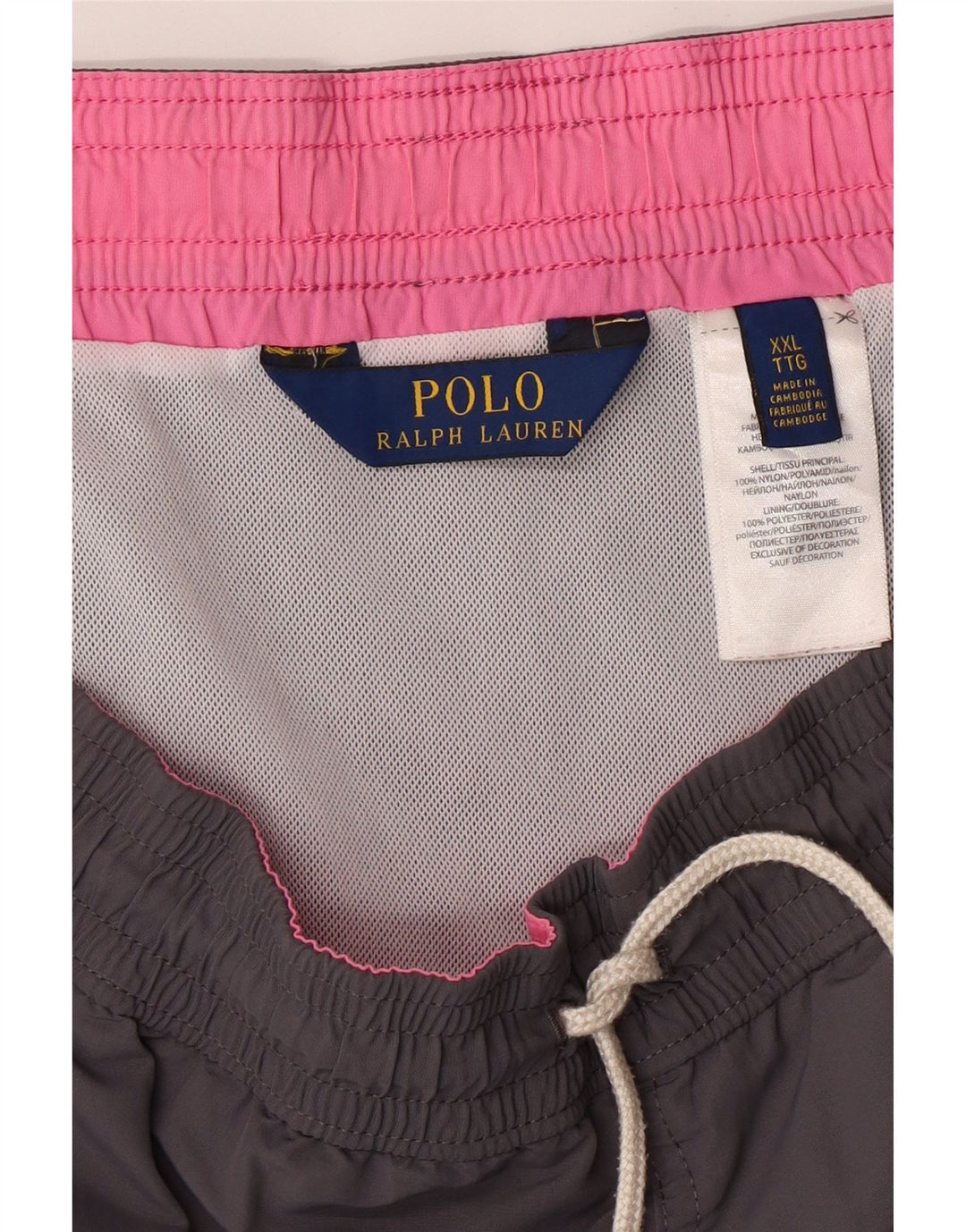 POLO RALPH LAUREN Pantaloni scurți de înot pentru bărbați 2XL nailon gri