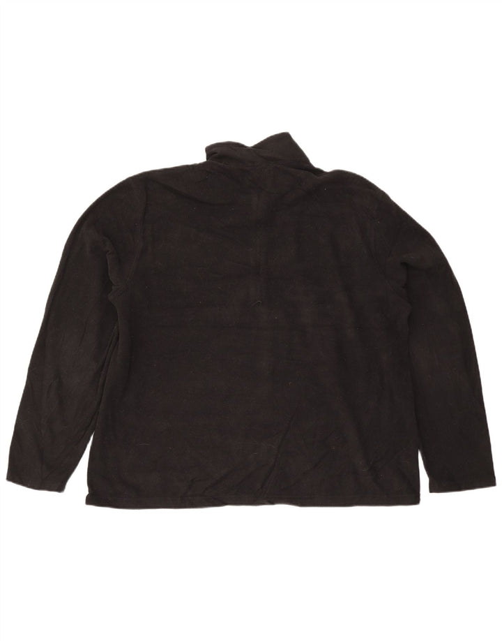 Pulover pentru bărbați Eddie Bauer, cu fermoar și gât, XL, poliester negru