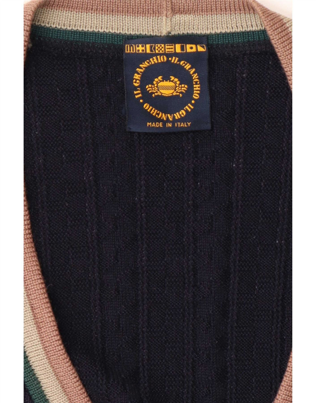Pulover cardigan bărbați Il Granchio, mare, bleumarin