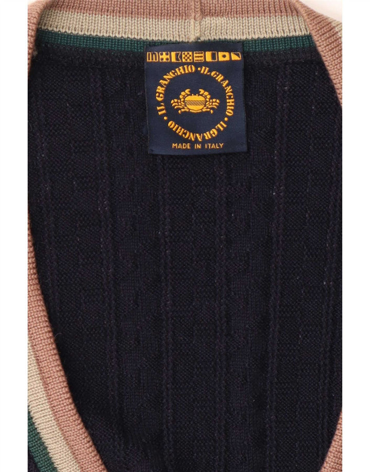 Pulover cardigan bărbați Il Granchio, mare, bleumarin
