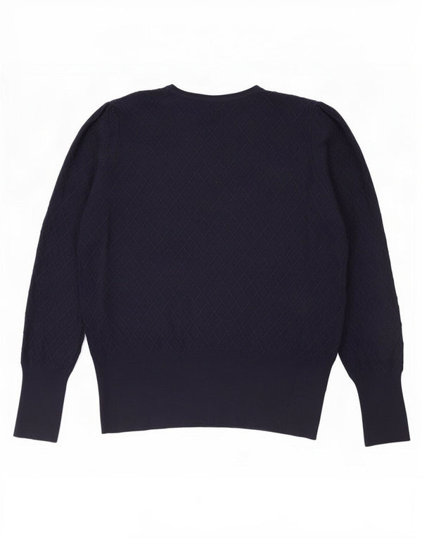 Pulover pentru femei Marks & Spencer cu decolteu triplu UK 18 XL bleumarin