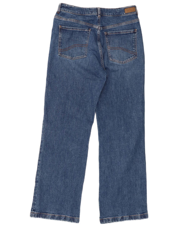 Fat Face Blugi Elise pentru femei cu picioare largi UK 12 Medium W32 L30 Blue Bumbac