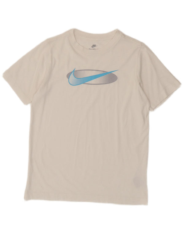 Tricou grafic Nike pentru băieți Top 13-14 ani XL Bumbac alb