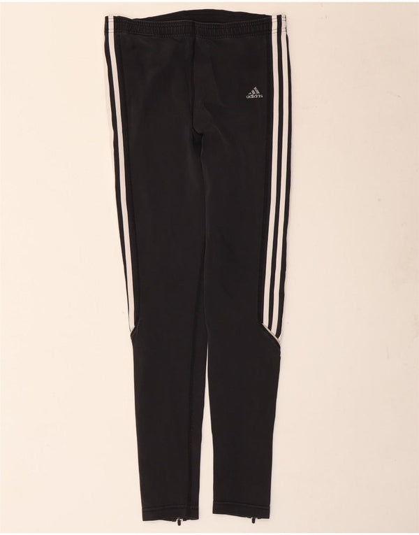 Pantaloni de trening Adidas pentru femei UK 14, mare, negru, nailon