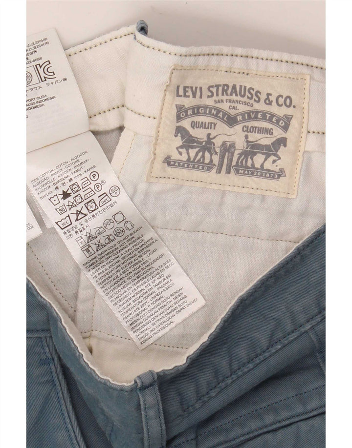 Pantaloni scurți chino pentru bărbați Levi's W34, bumbac albastru mare