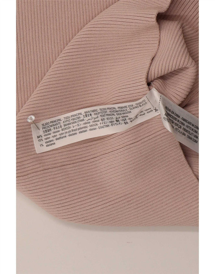 Top pentru femeie Zara Crop One Shore UK 8 Small Pink Viscose
