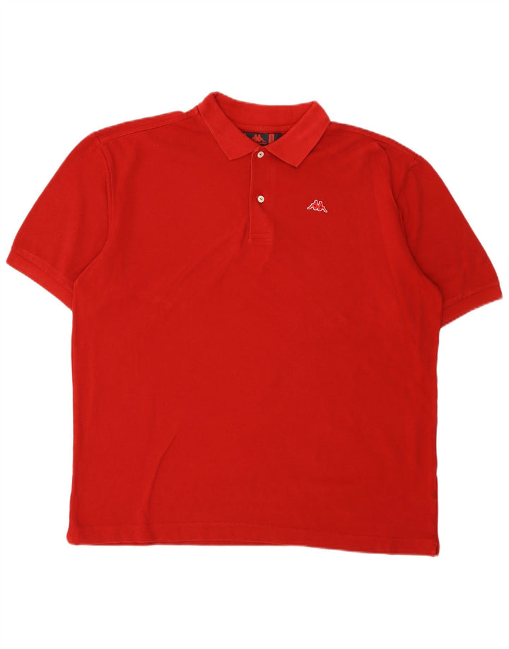 Cămașă polo pentru bărbați Kappa XL bumbac roșu