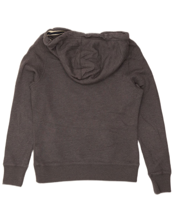 Tommy Hilfiger Womens Graphic Hoodie Jumper UK 6 XS Grey Cotton