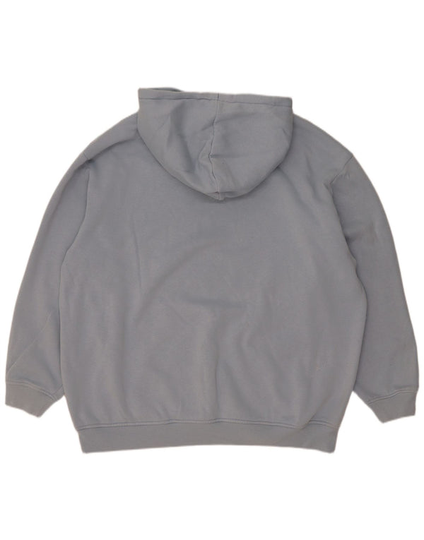 Pulover supradimensionat pentru femei Adidas UK 12/14 Bumbac albastru mediu