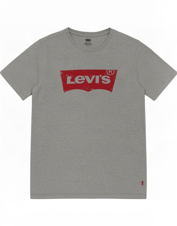 Tricou grafic pentru bărbați Levi's Top mic, gri, bumbac