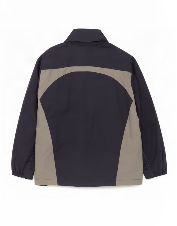 Jachetă de ploaie cu glugă pentru bărbați Kangaroos UK 40 mare, albastru bleumarin, nailon color bloc