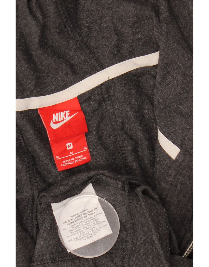 Pulover Nike pentru femei, cu fermoar, UK 14, poliester, gri mediu
