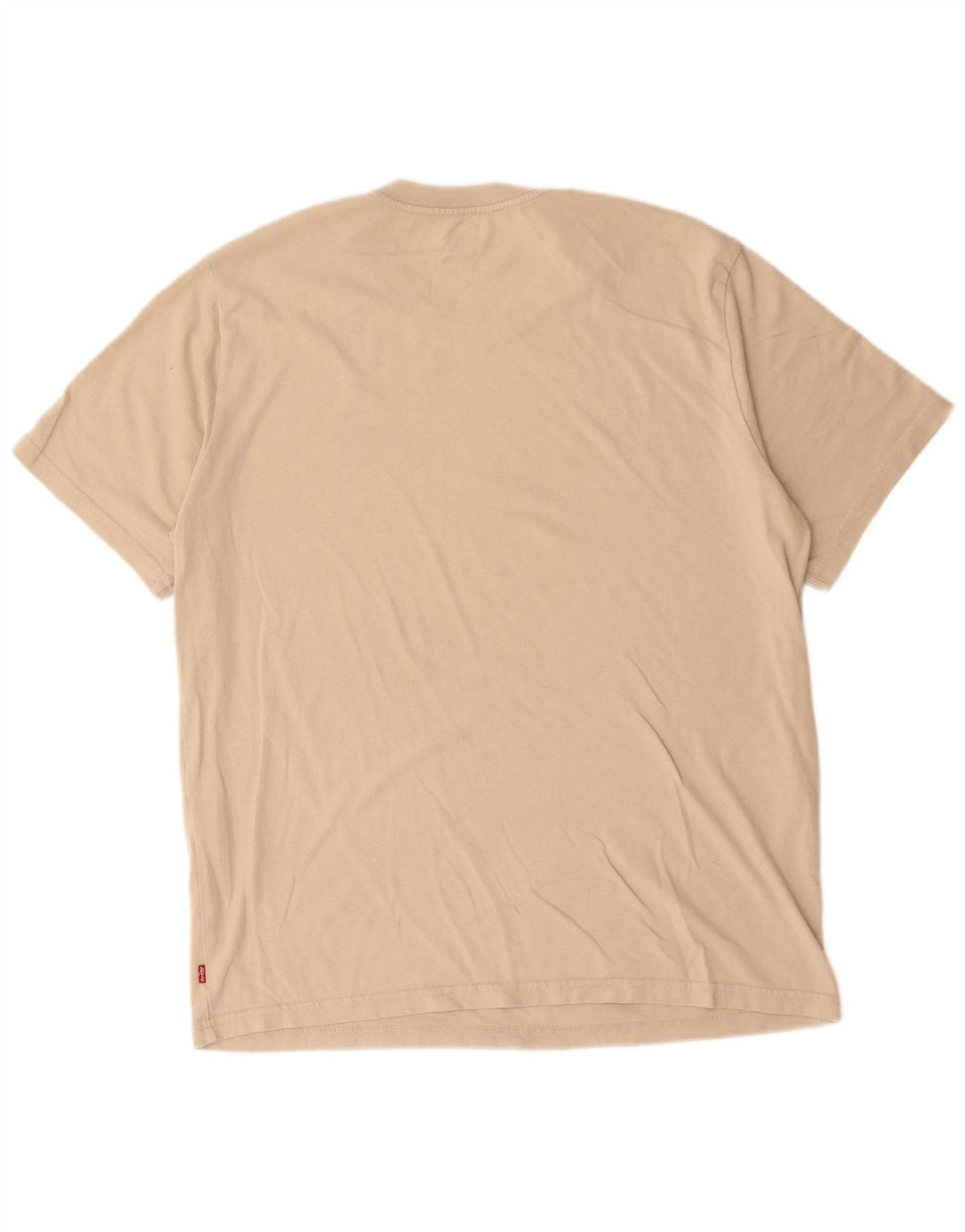 Tricou cu grafică relaxată Levi's pentru bărbați Top din bumbac mediu bej