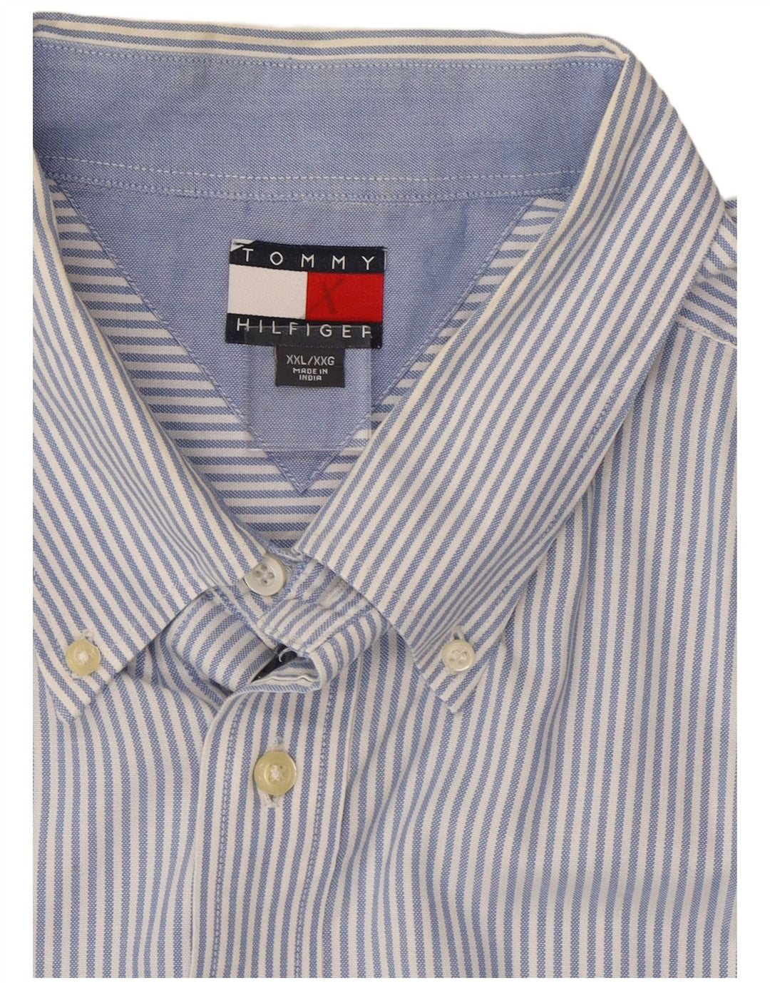 Cămașă pentru bărbați Tommy Hilfiger 2XL, bumbac cu dungi albastre