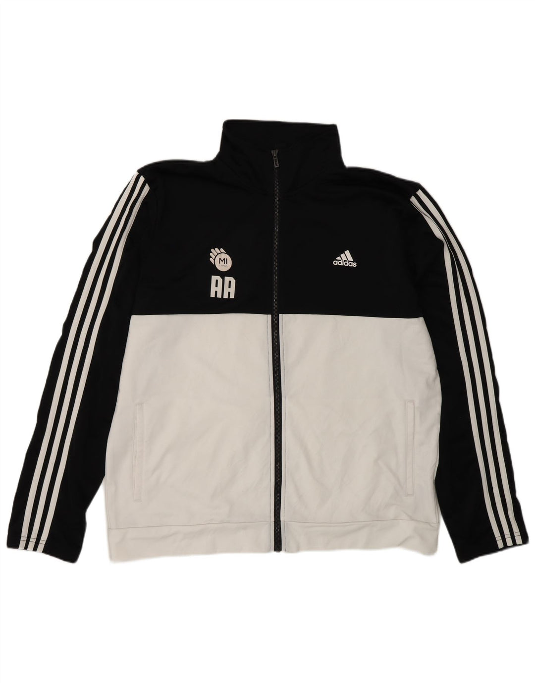 Jachetă de trening Adidas pentru bărbați Marea Britanie 48/50 XL Poliester color bloc negru