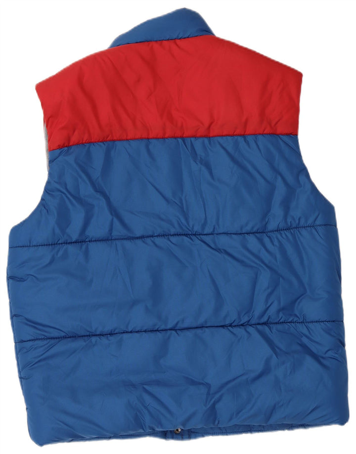 Gilet căptușit pentru bărbați Levi's UK 40 Large Blue Colorblock Poliester
