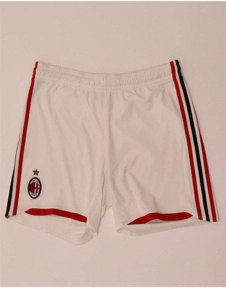 Pantaloni Scurți Sport Adidas pentru Bărbați AC Milan, Mărime Mare, Alb, Colourblock, Poliester