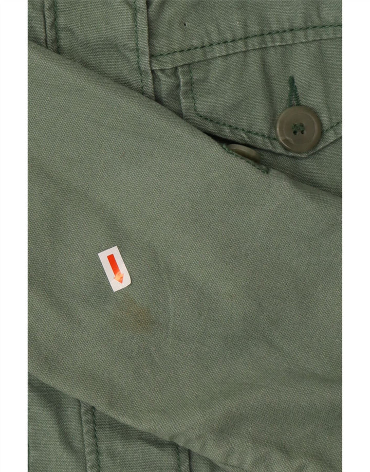 MONSOON Jachetă utilitare pentru femei UK 16 Large Green Ramie